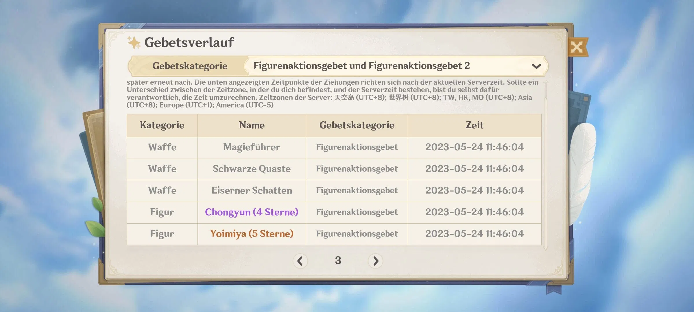 Wie viel Glück muss man haben... Genshin Impact HoYoLAB