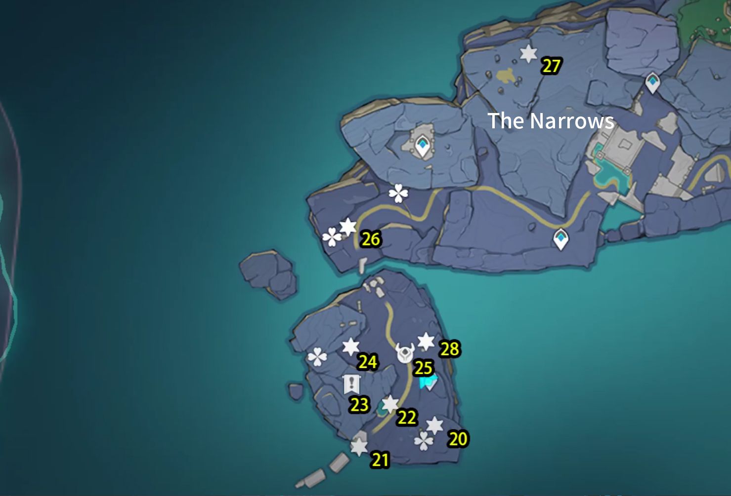 Enkanomiya Chest Collection Guide 2 — The Narrows I (2028) Genshin