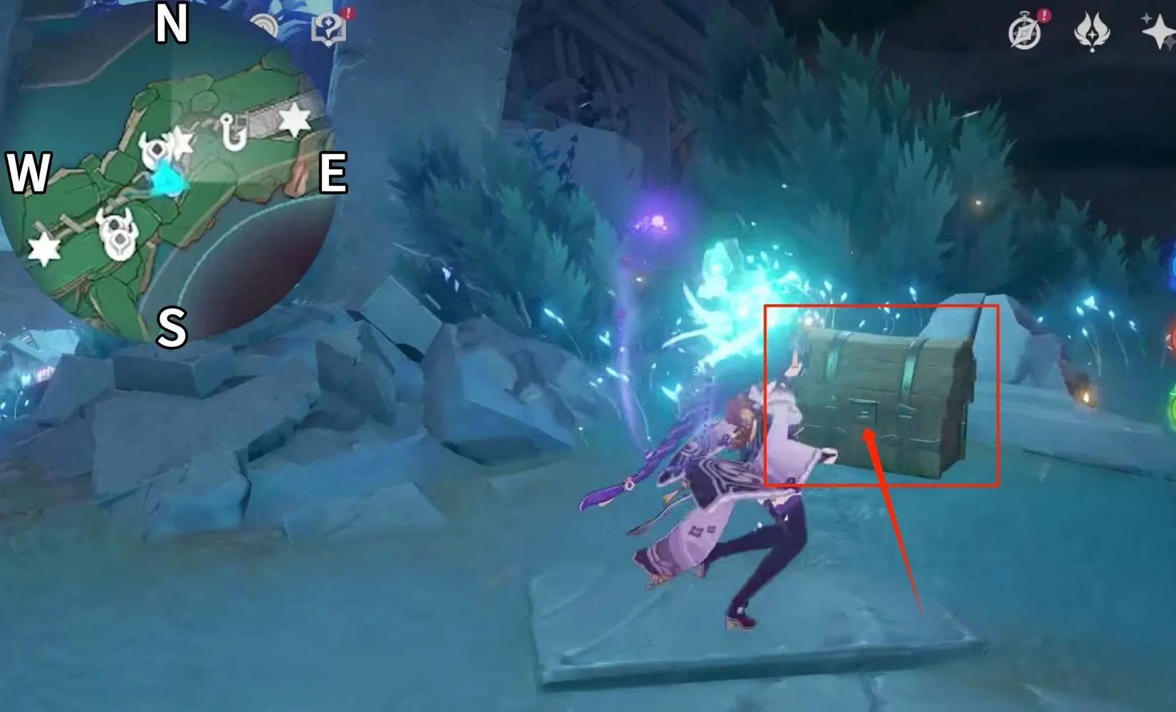 Enkanomiya Chest Collection Guide 1 The Serpent's Bowels (119