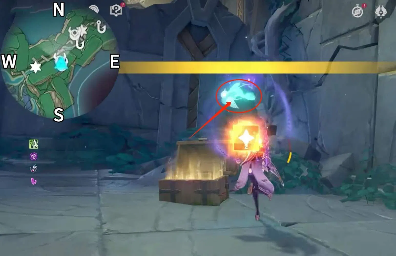 Enkanomiya Chest Collection Guide 1 The Serpent's Bowels (119