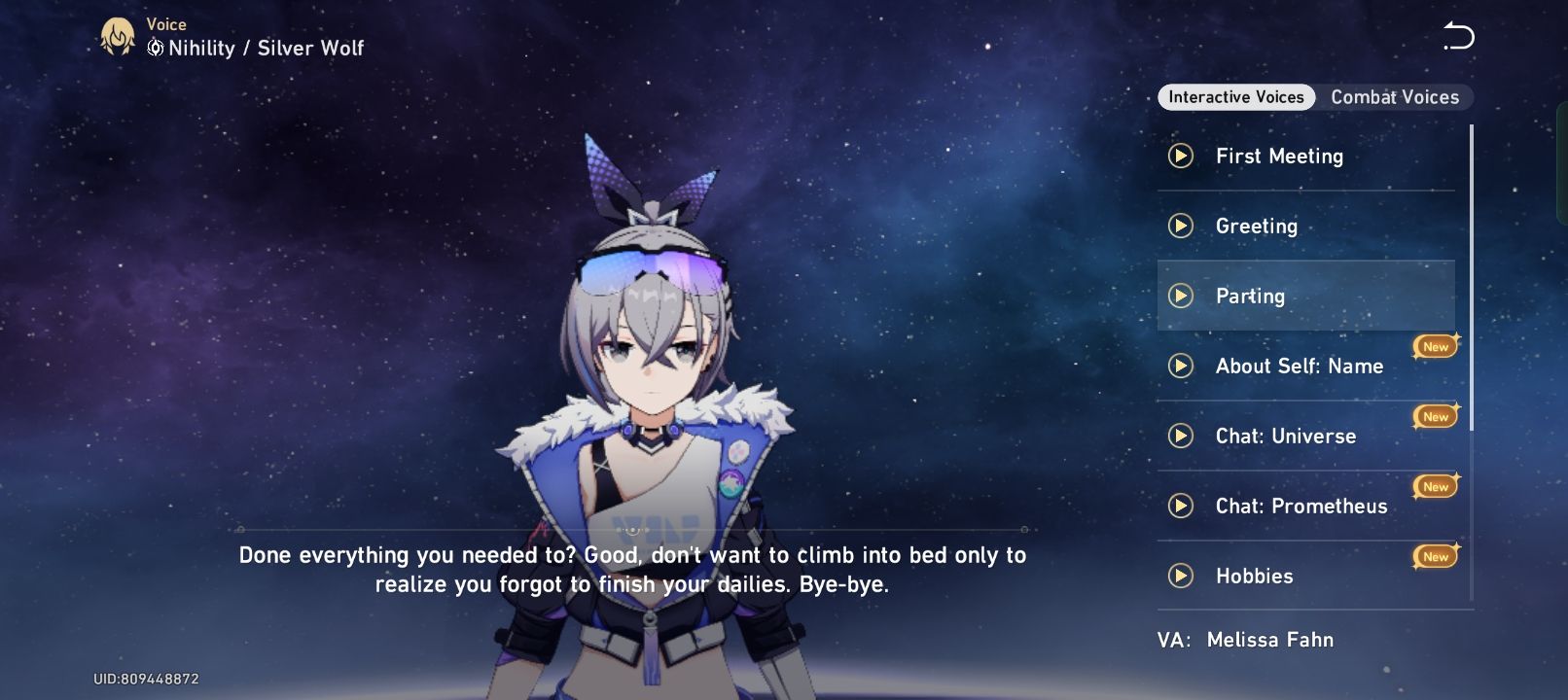 Silver Wolfs voice over 💀 Honkai Star Rail HoYoLAB