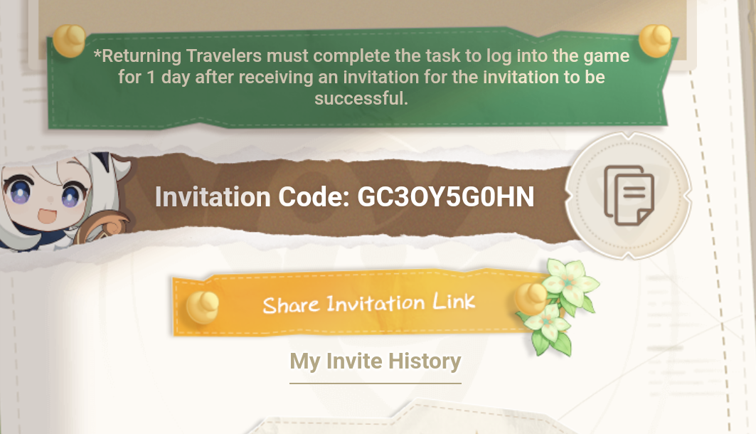 Please use this code, thanks! | HoYoLAB