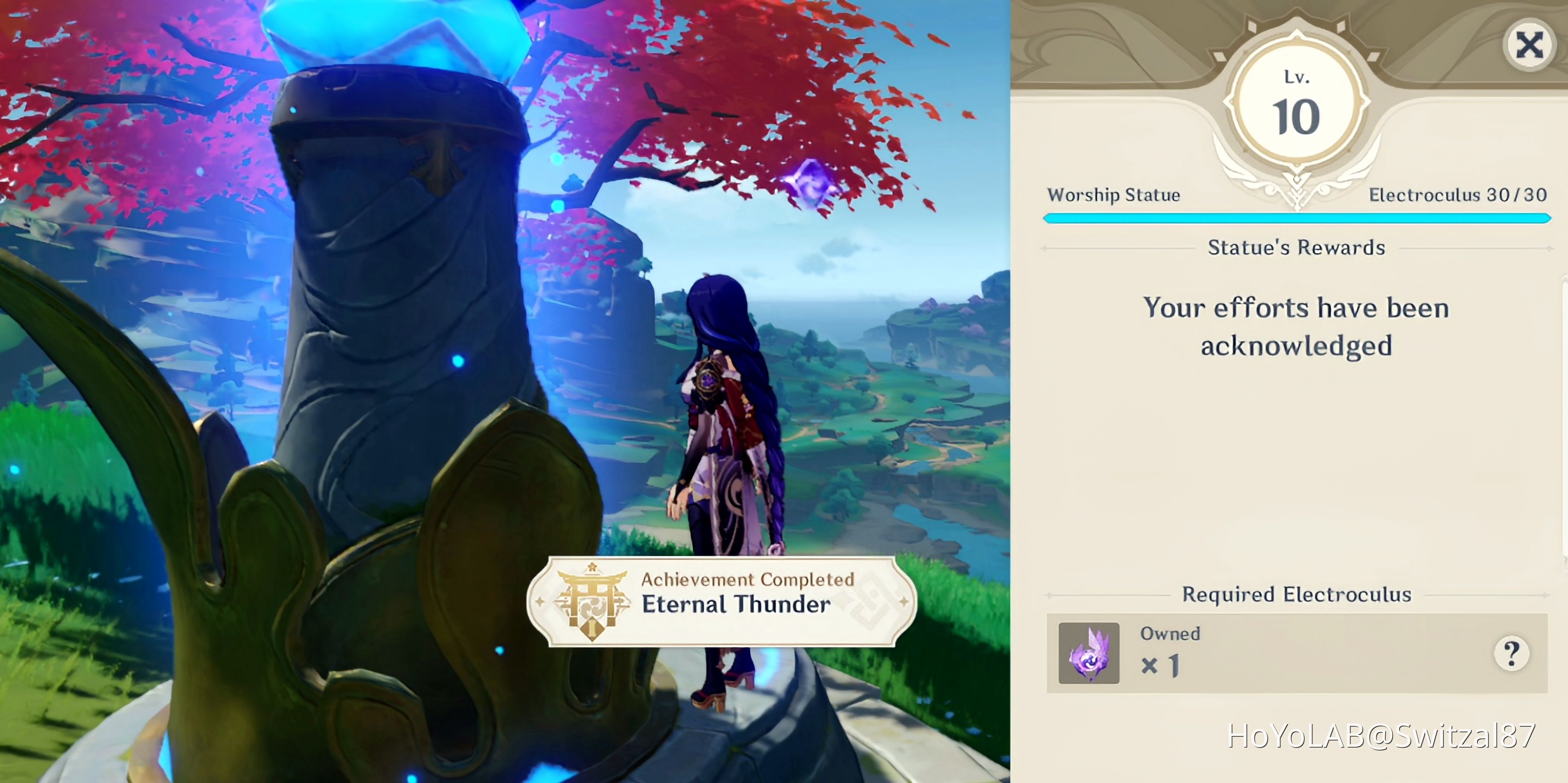 Inazuma statue of Seven max out! Genshin Impact HoYoLAB