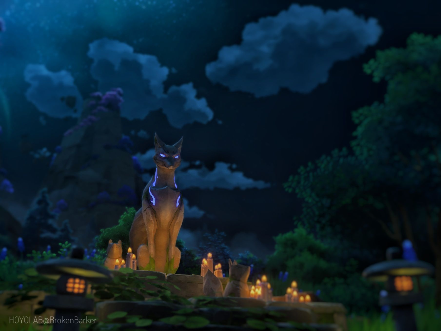 The Kitsune Statue Genshin Impact HoYoLAB