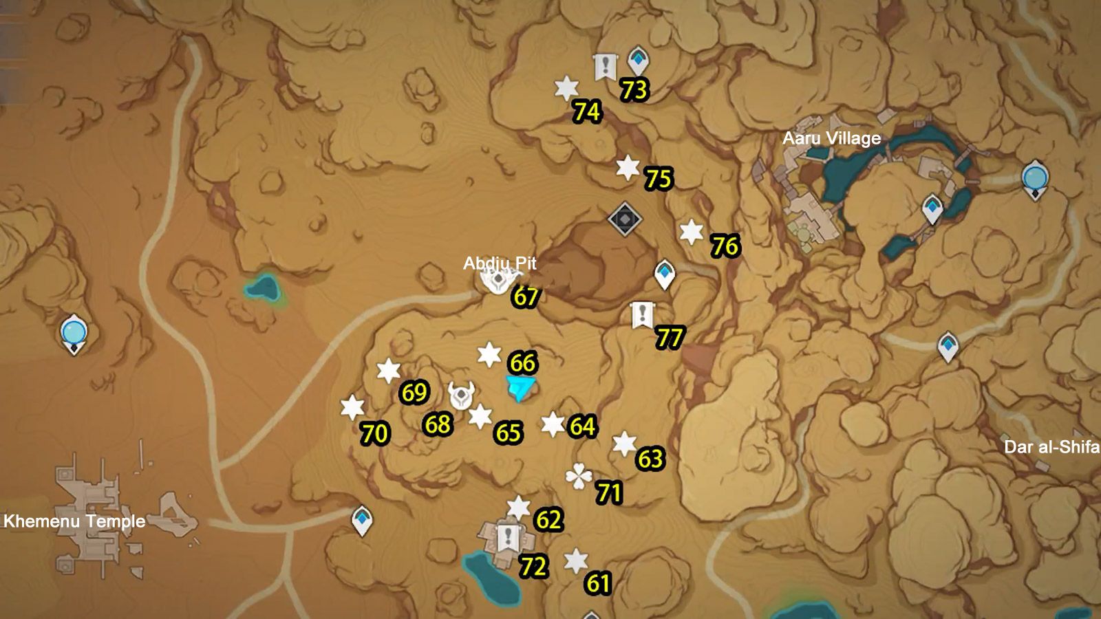 Sumeru Desert Chest Collection Guide 5 — Surface Abdju Pit (6177