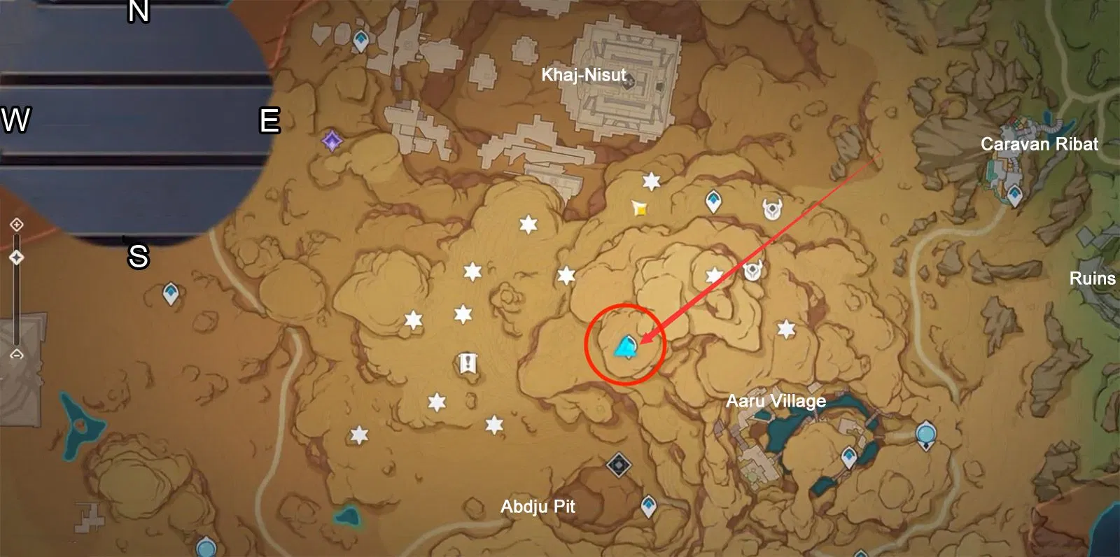 Sumeru Desert Chest Collection Guide 6 — Peak South of KhajNisut (78