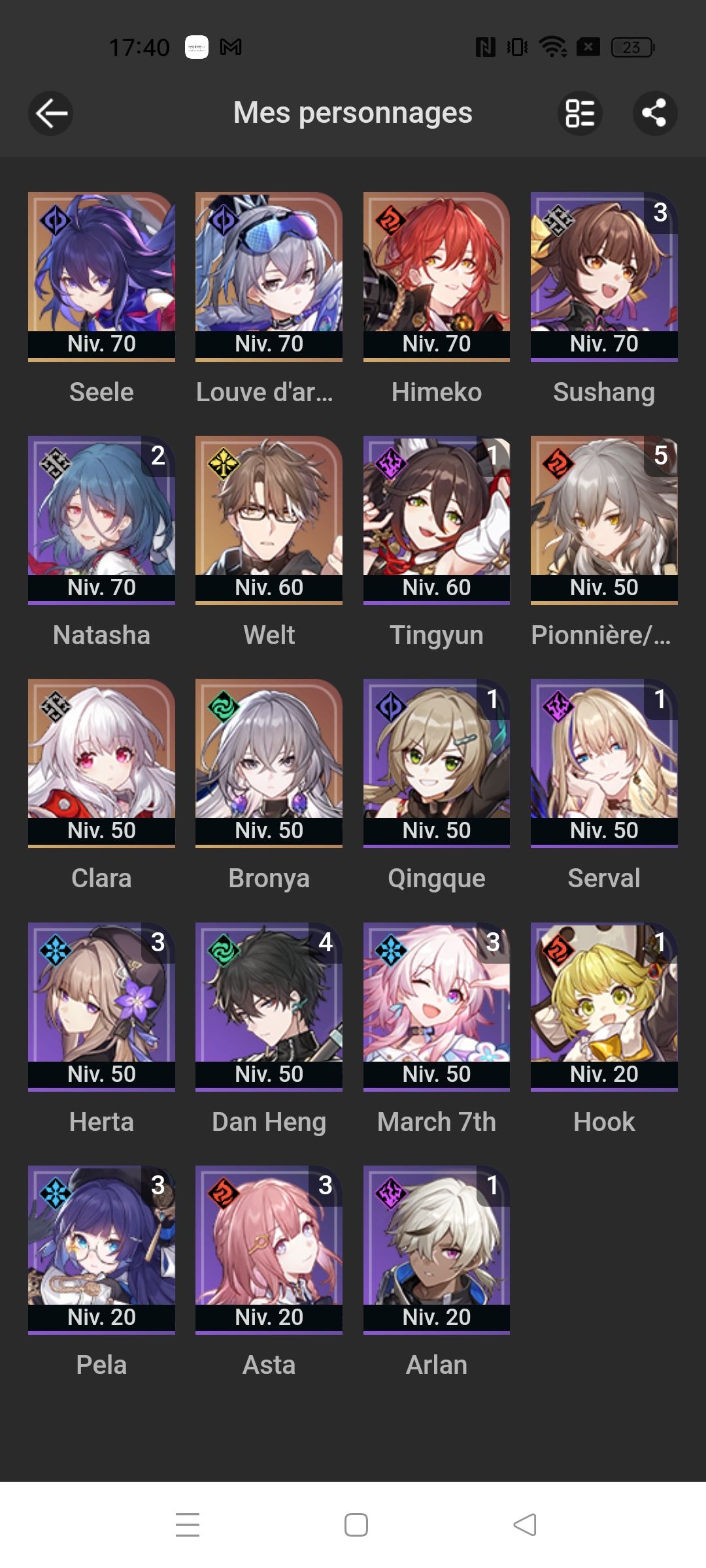 Account Manager Compte Honkai Star Rail Sur Serveur EU - Niveau 40 Avec Account Manager Compte Honkai Star Rail Sur Serveur EU - Niveau 40 Avec