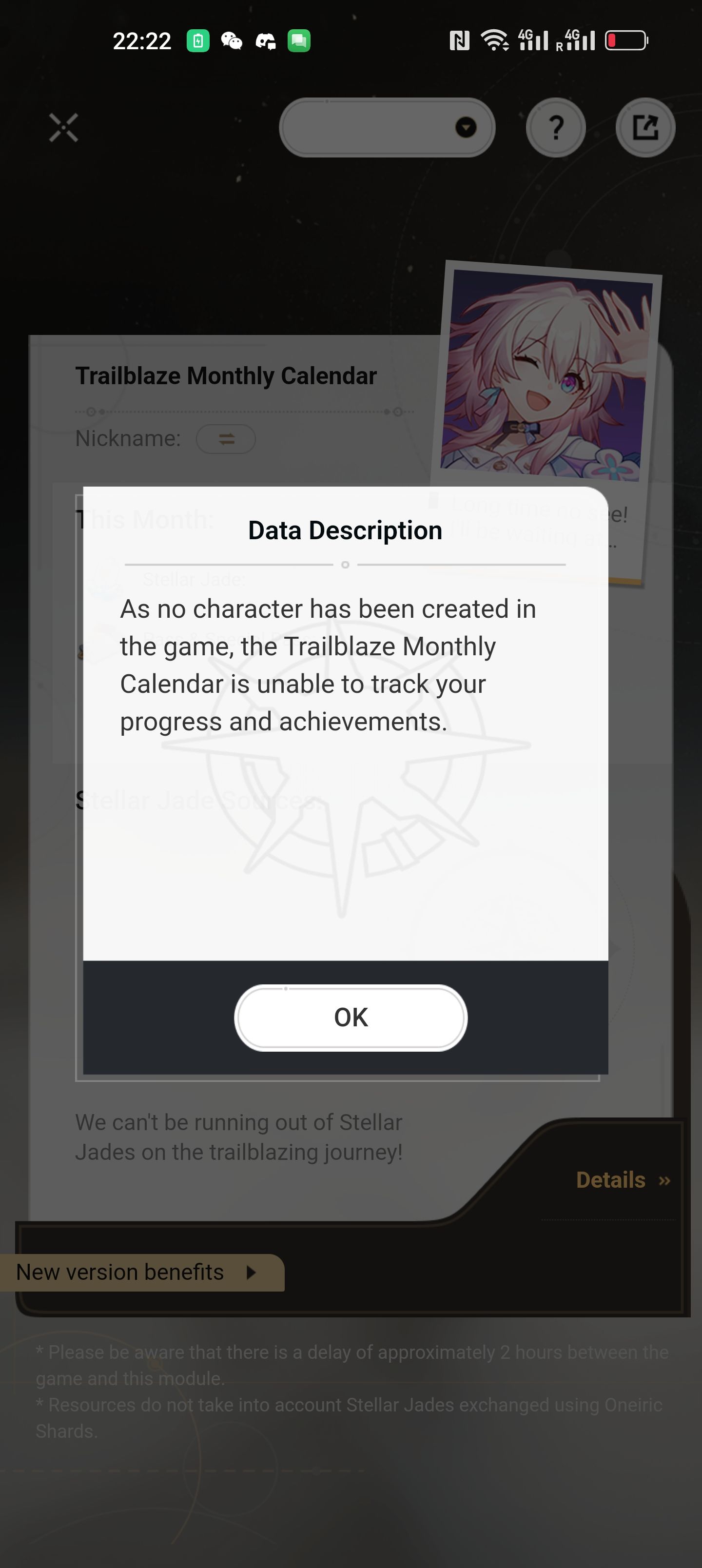 One way to fix Trailblaze Monthly Calender issue Honkai Star Rail