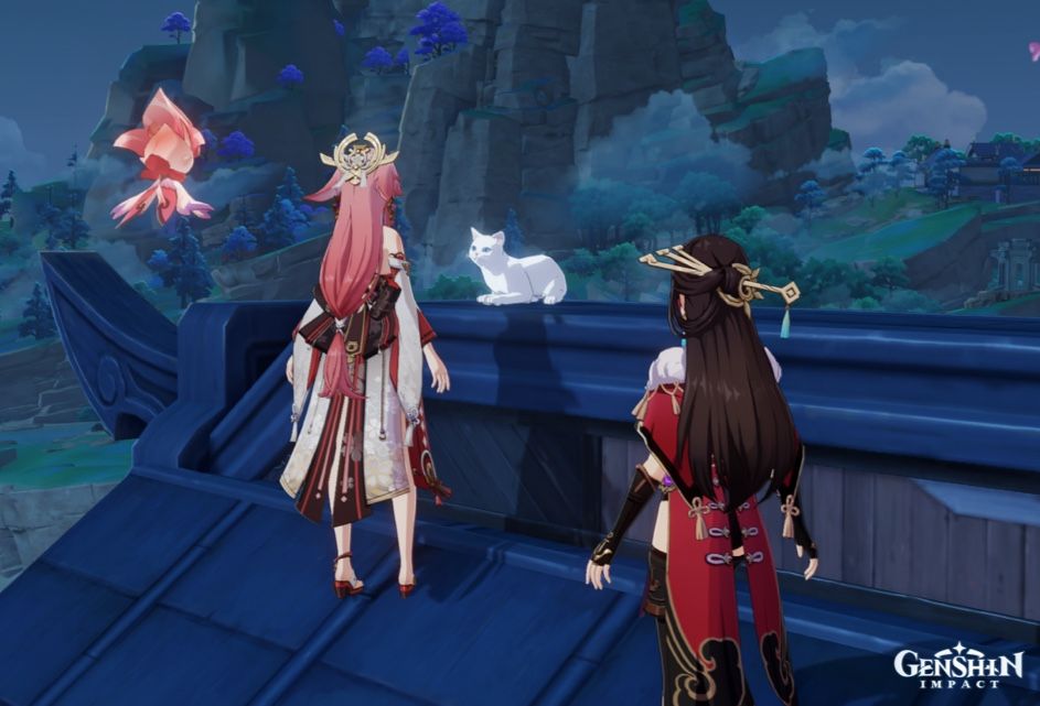 Climbing roofs to pet all the cats Genshin Impact HoYoLAB