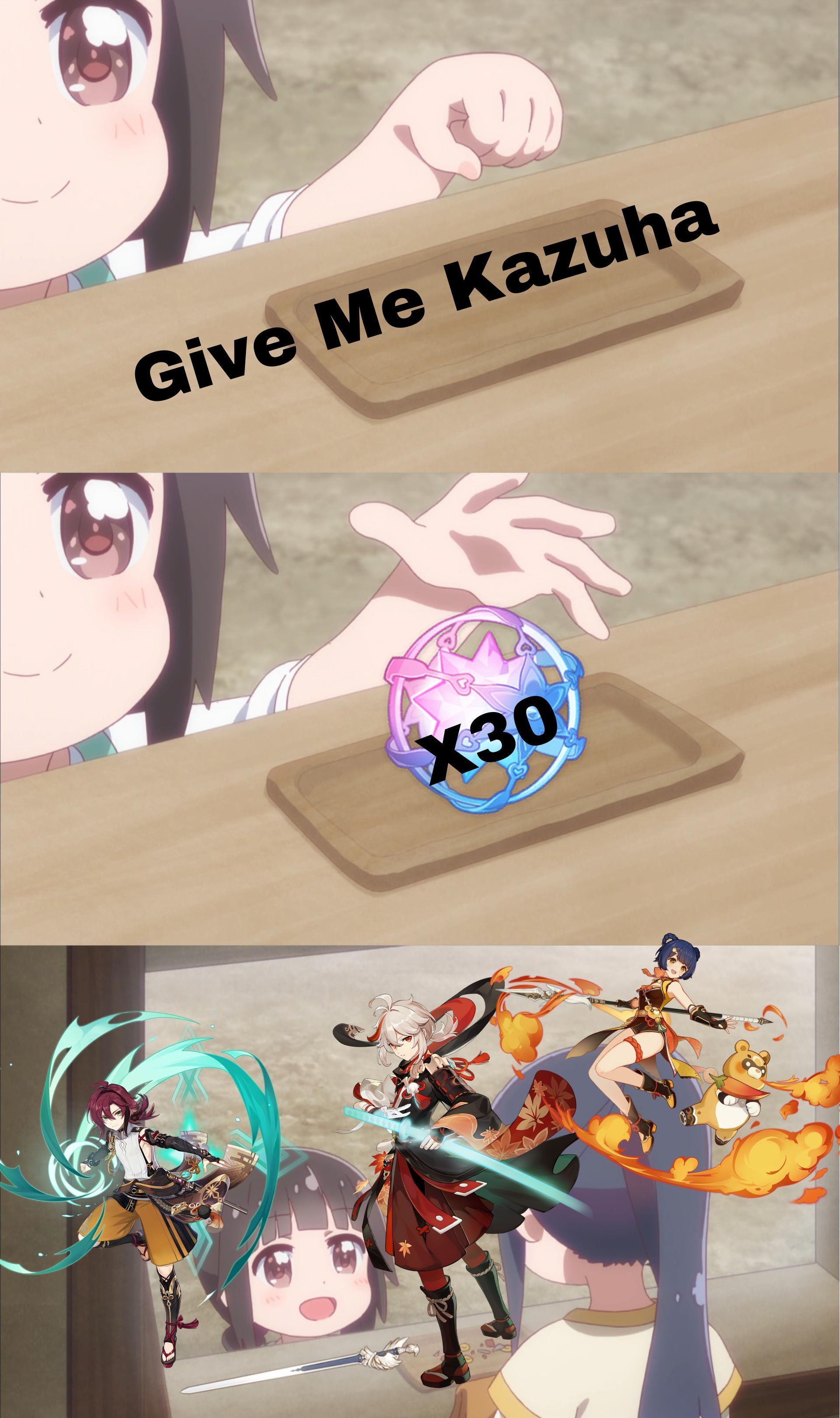 this is how my kazuha pull vents Genshin Impact HoYoLAB