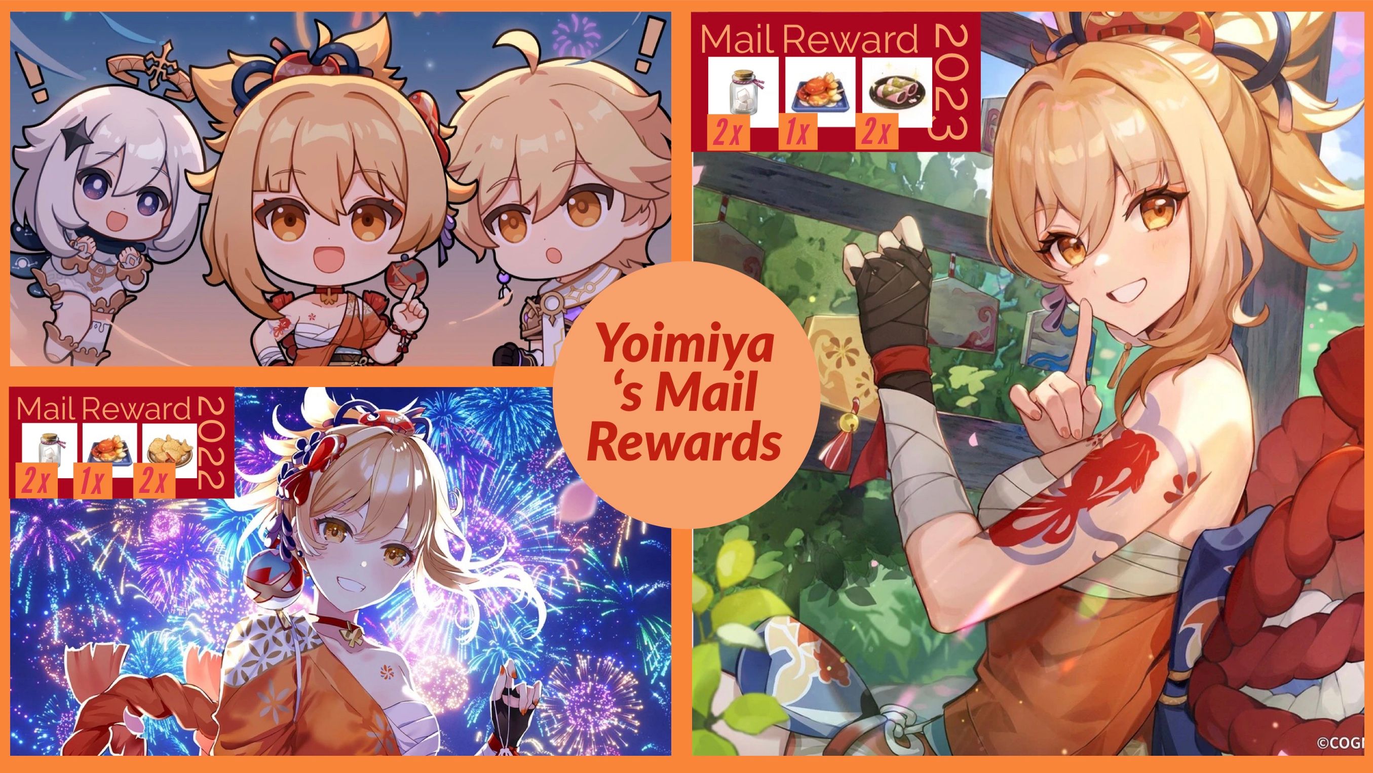 Yoimiya‘s Mail Rewards Time for a light show! Genshin Impact HoYoLAB