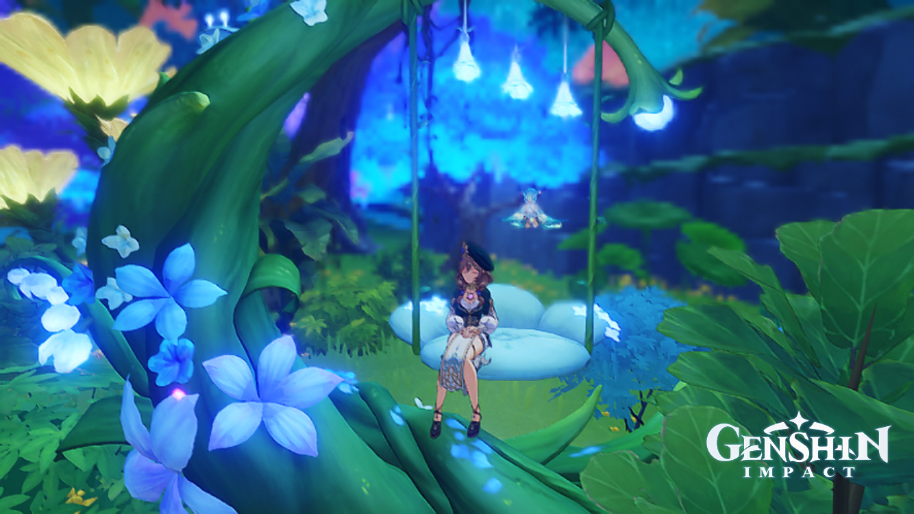Lisa just chilling in a garden Genshin Impact | HoYoLAB