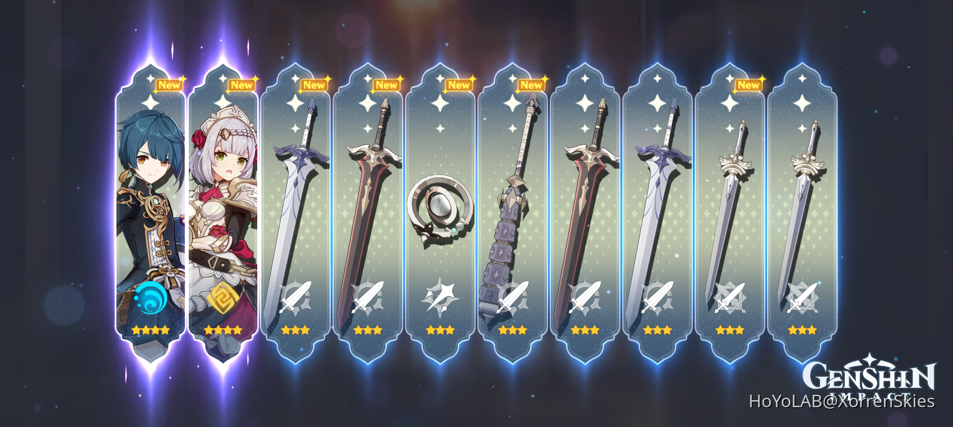 first ten pull on the account Genshin Impact | HoYoLAB
