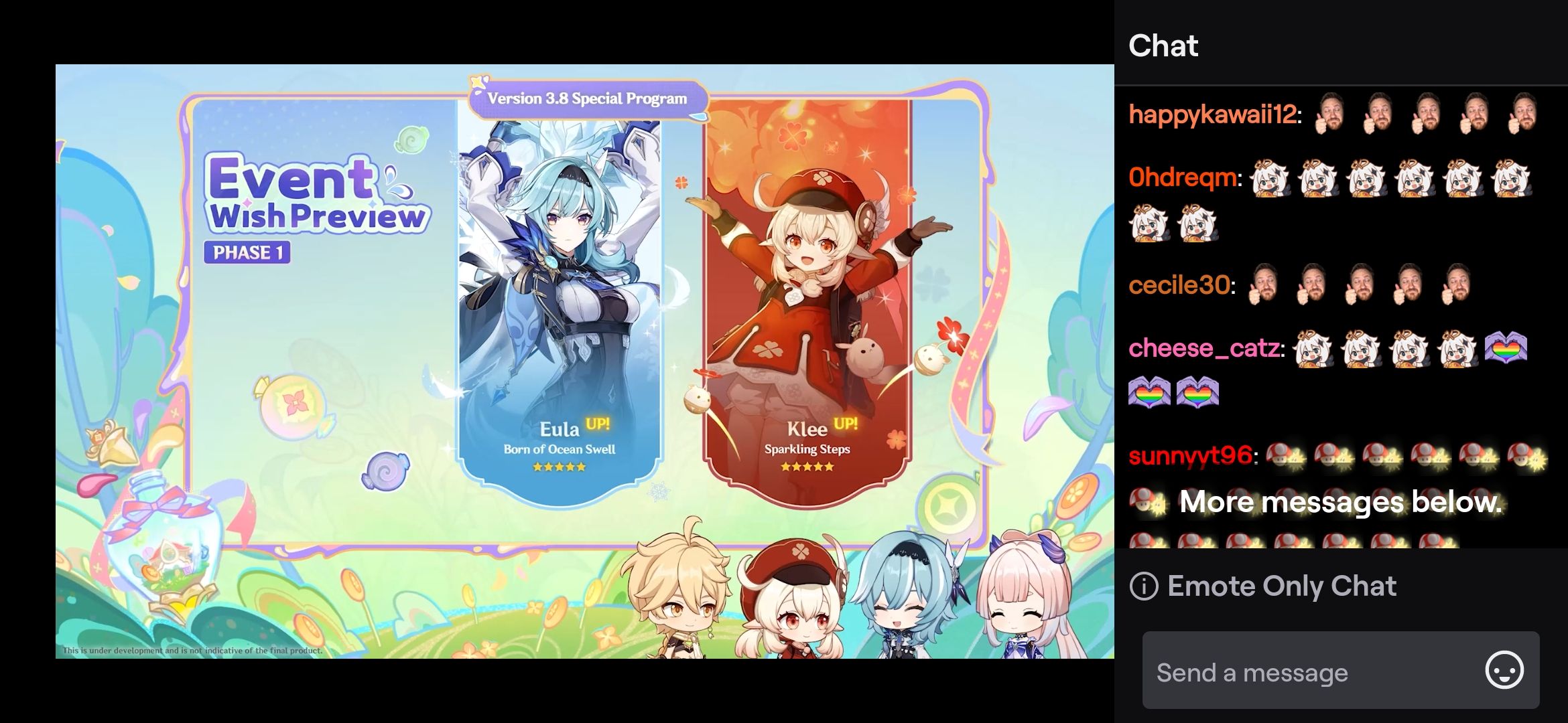 All the codes , Fontaine leaks , the new event , the new banners please