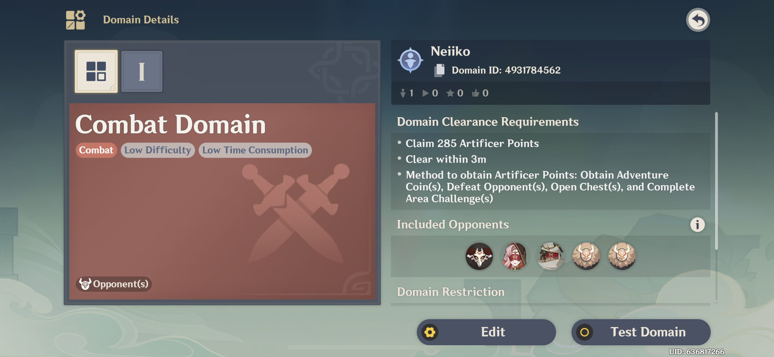 [Shared Custom Domain] Domain ID: 4931784562 + NA Genshin Impact | HoYoLAB