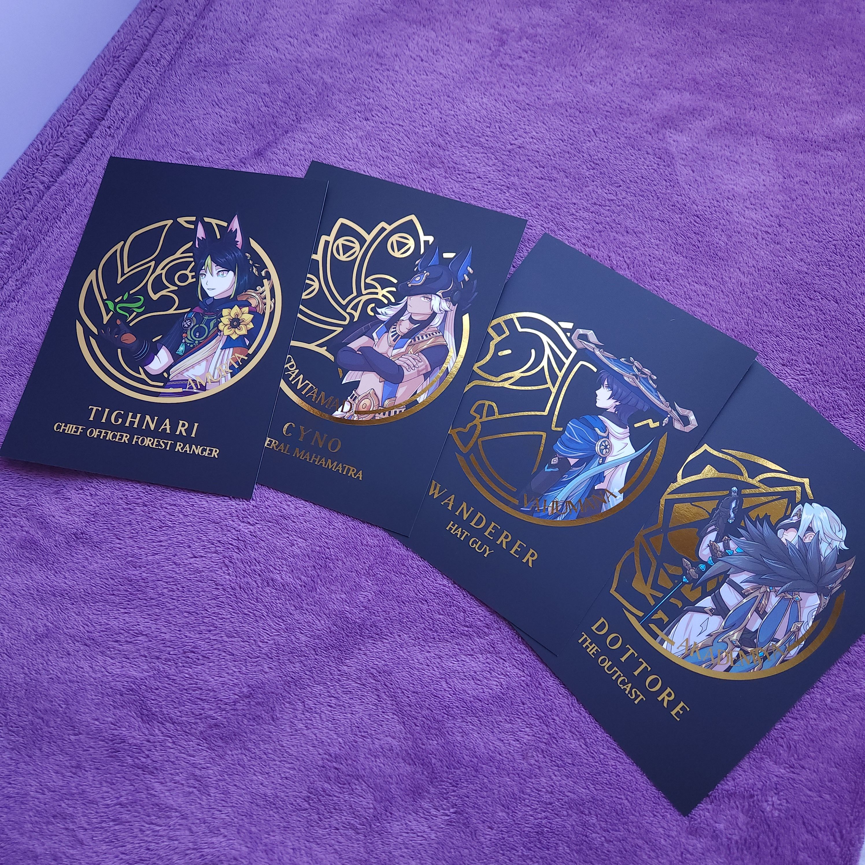 i-made-more-gold-foil-prints-cyno-tighnari-don-sombrero-and-dottore