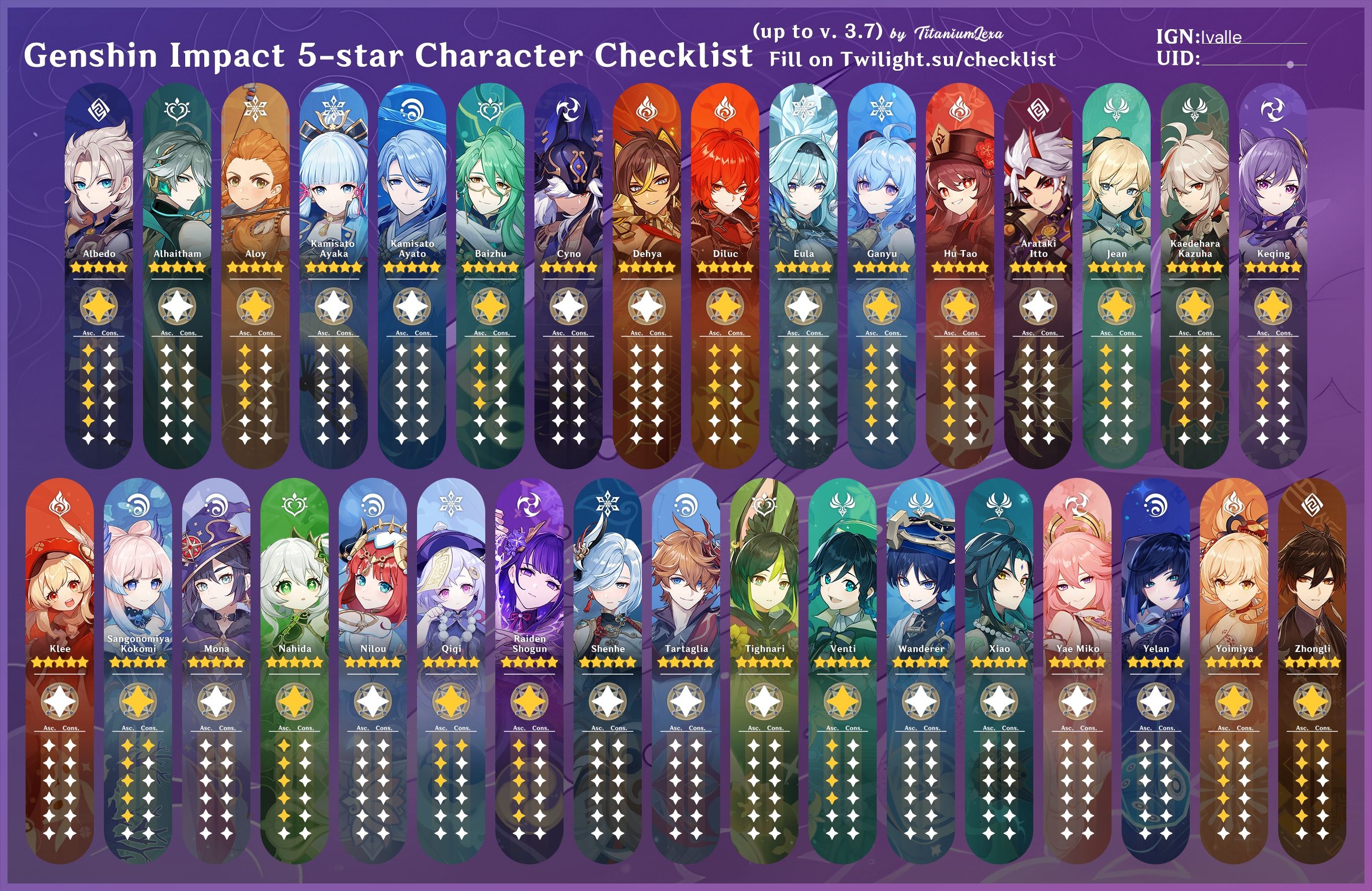 Character list F2P since Patch 1.0 and still at AR 50 by choice ...