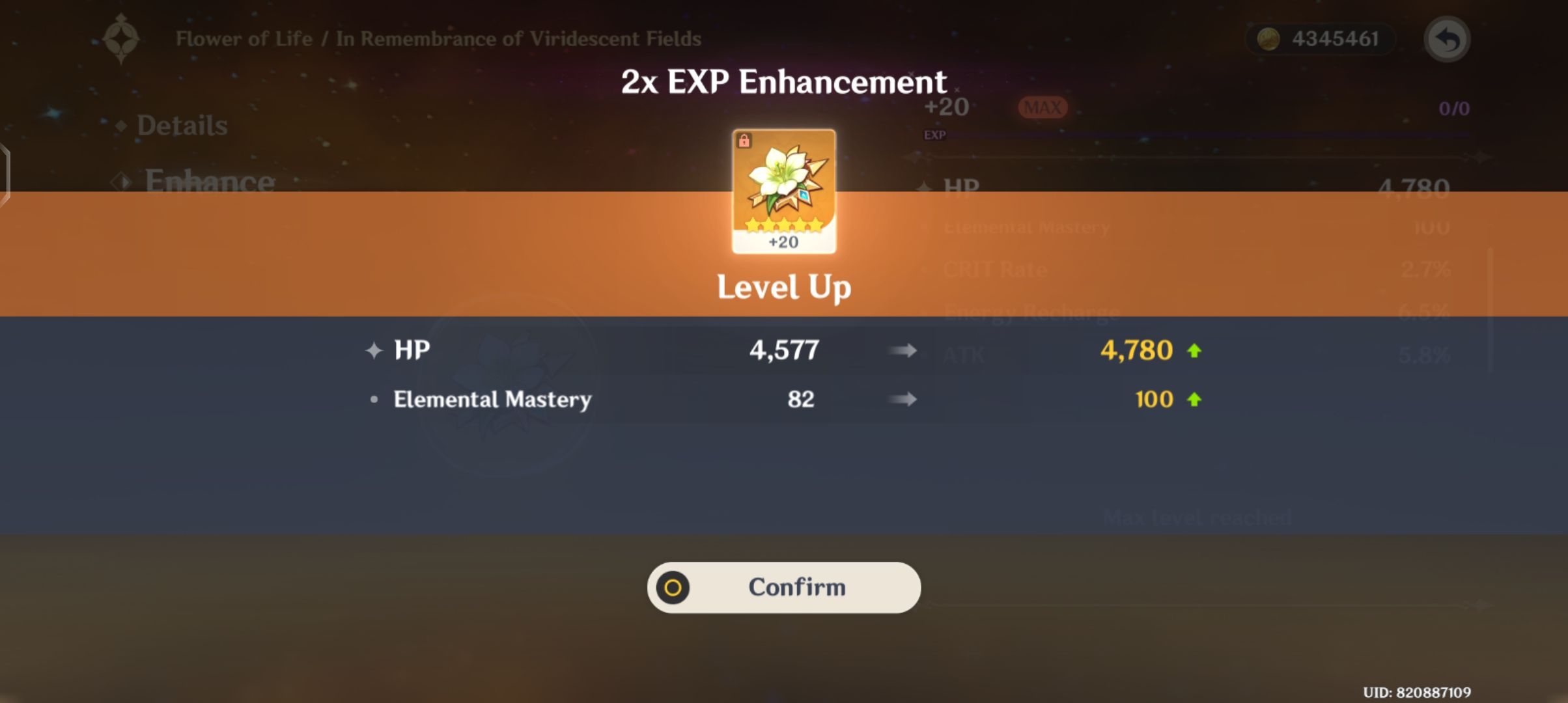 My best EM substats piece Genshin Impact HoYoLAB