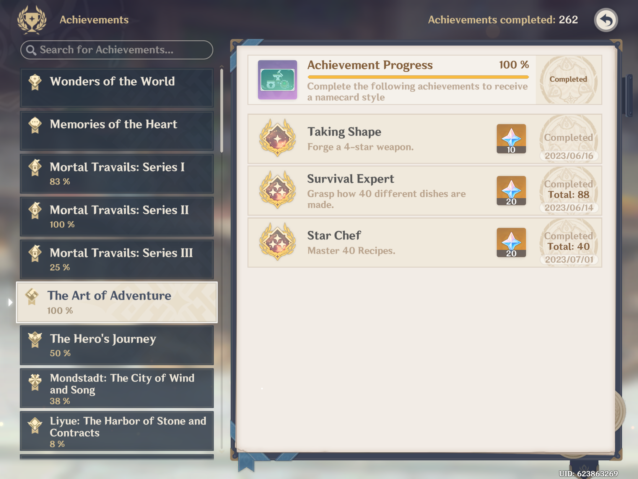 Finally Completed Genshin Impact | HoYoLAB
