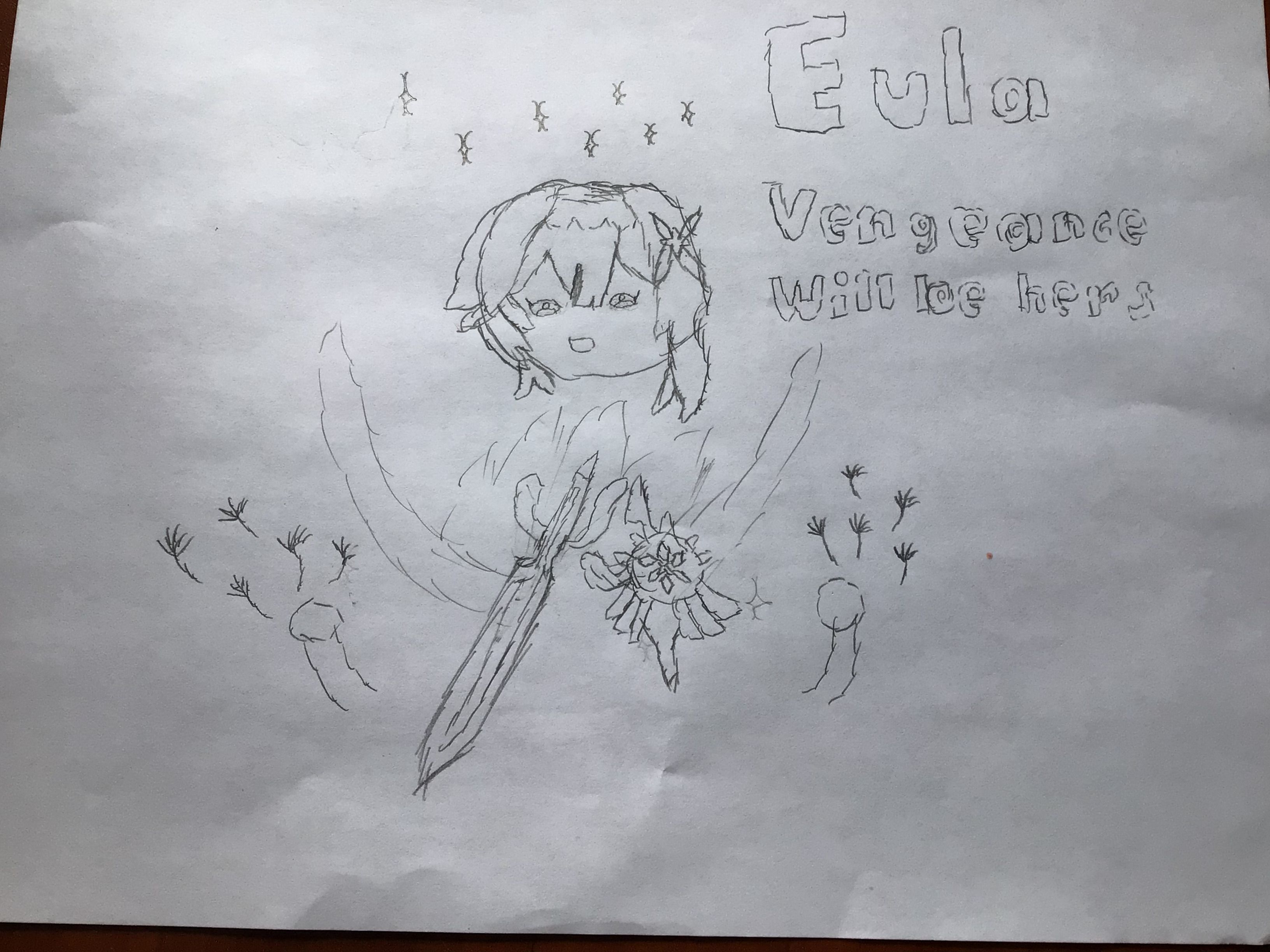Eula Fanart Genshin Impact Hoyolab
