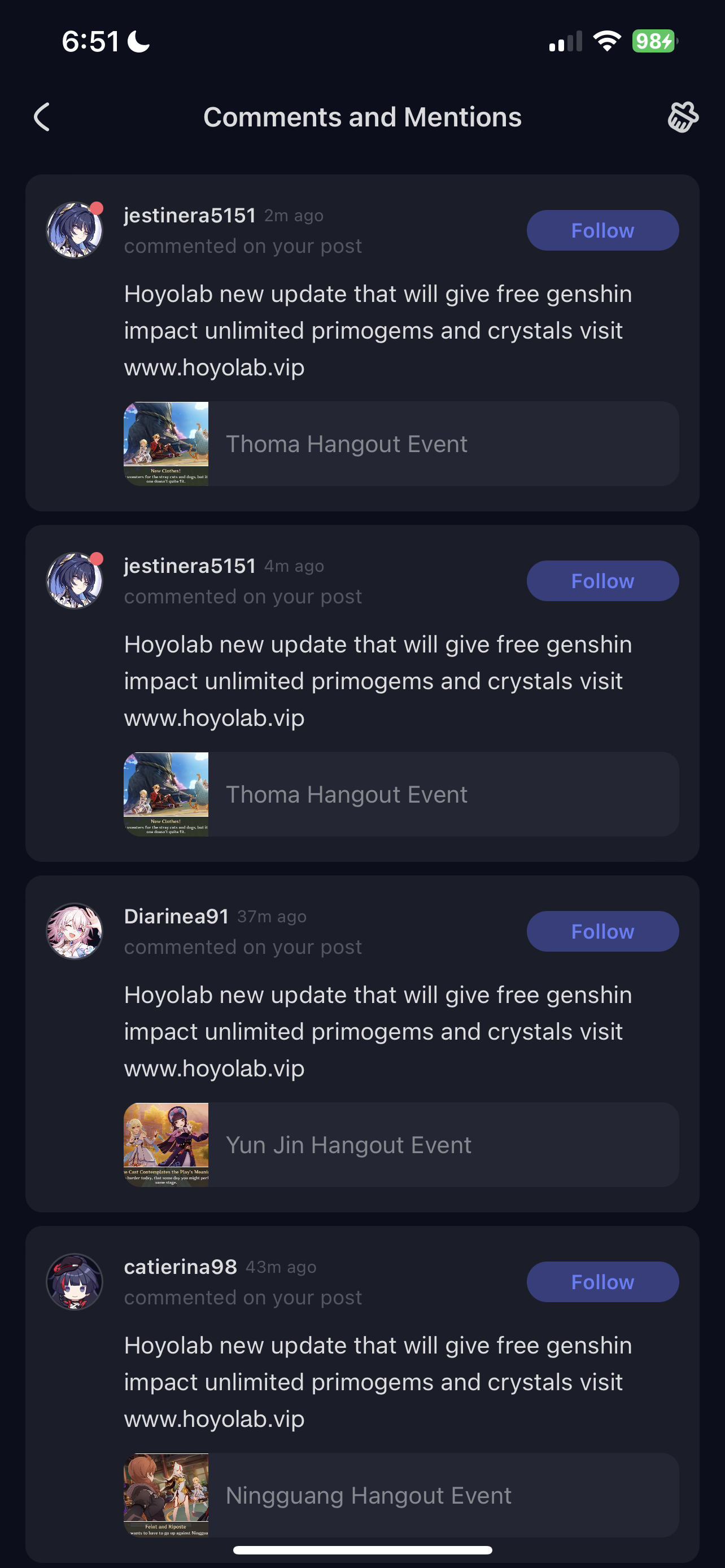 Is this legit? Genshin Impact HoYoLAB
