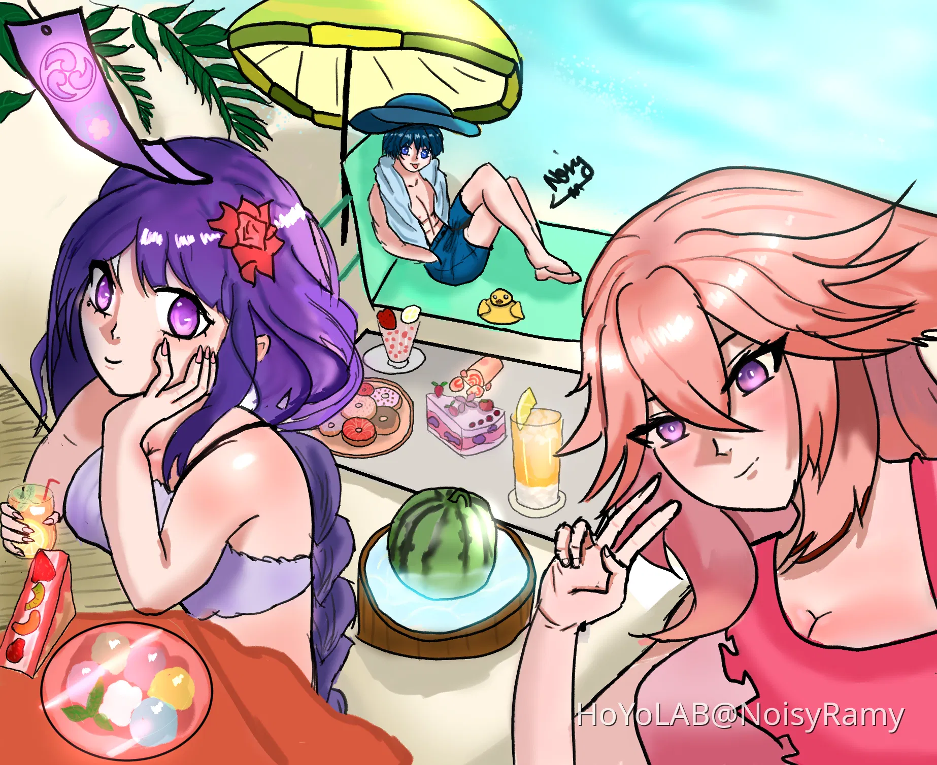 Summer Genshin Fanart Genshin Impact HoYoLAB summer-genshin-fanart-genshin-impact-hoyolab