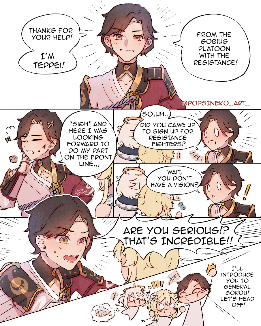 Teppei, npc làm tui xúc động nhất. Genshin Impact HoYoLAB