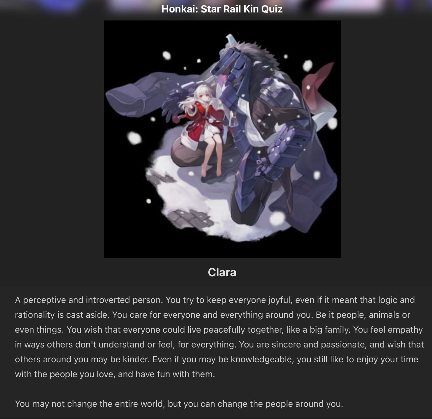 i did two kin quizzes | HoYoLAB