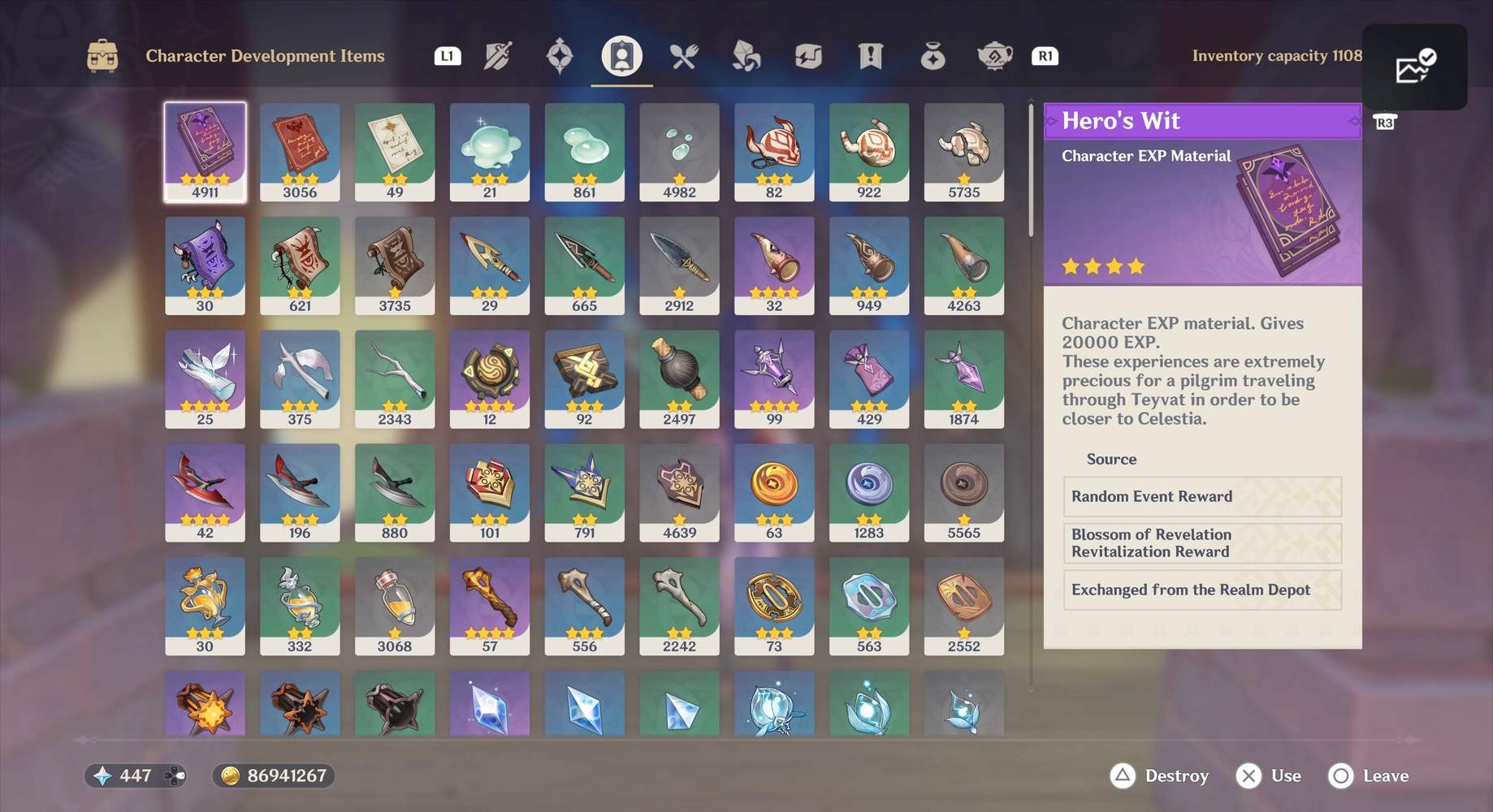 Is your artifact inventory always capped out? You might wanna give this ...