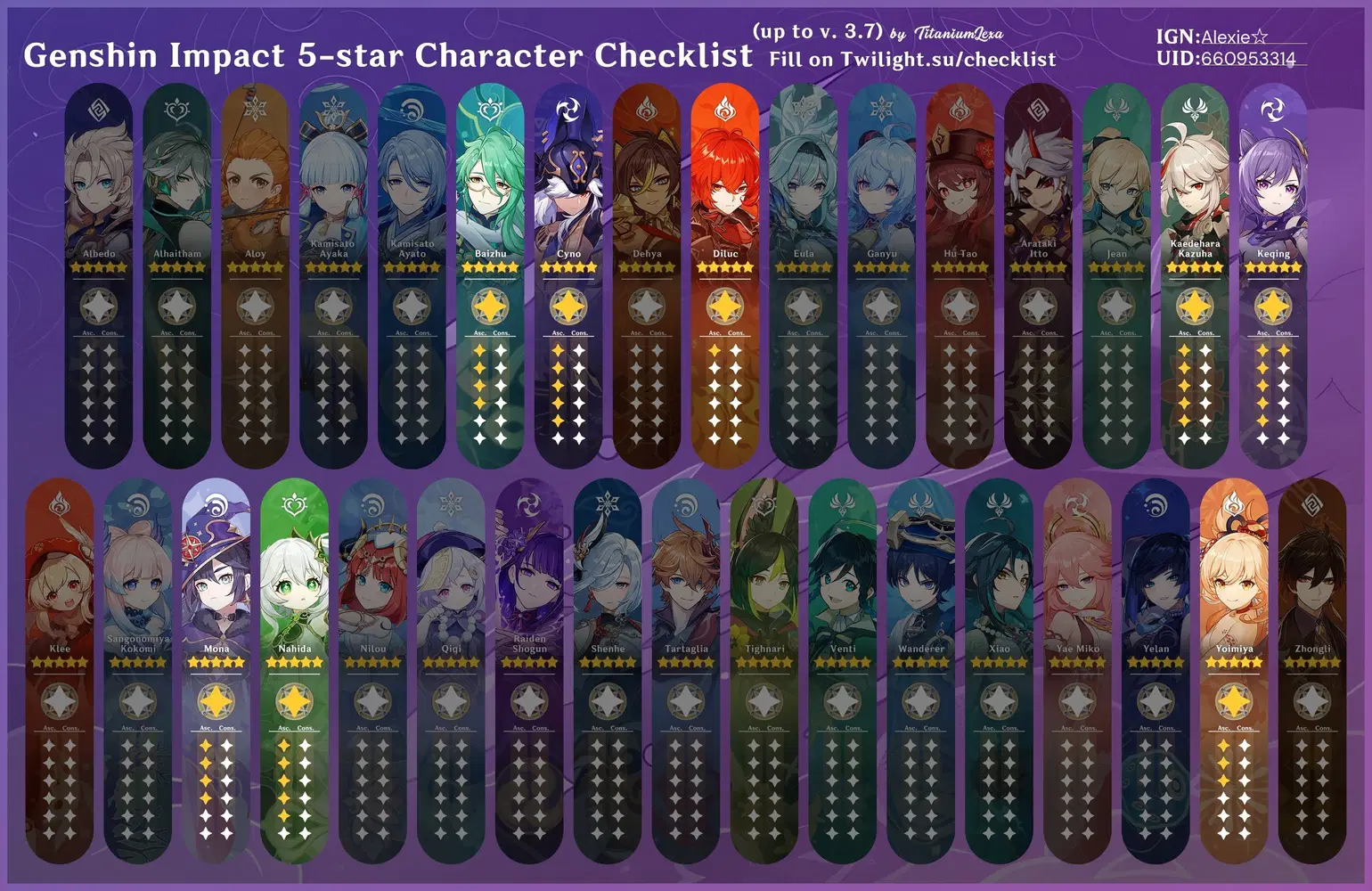 Compte Genshin Impact Avec 3 Personnages 5 étoiles - PC, Sorti En 2019, Compte Neuf