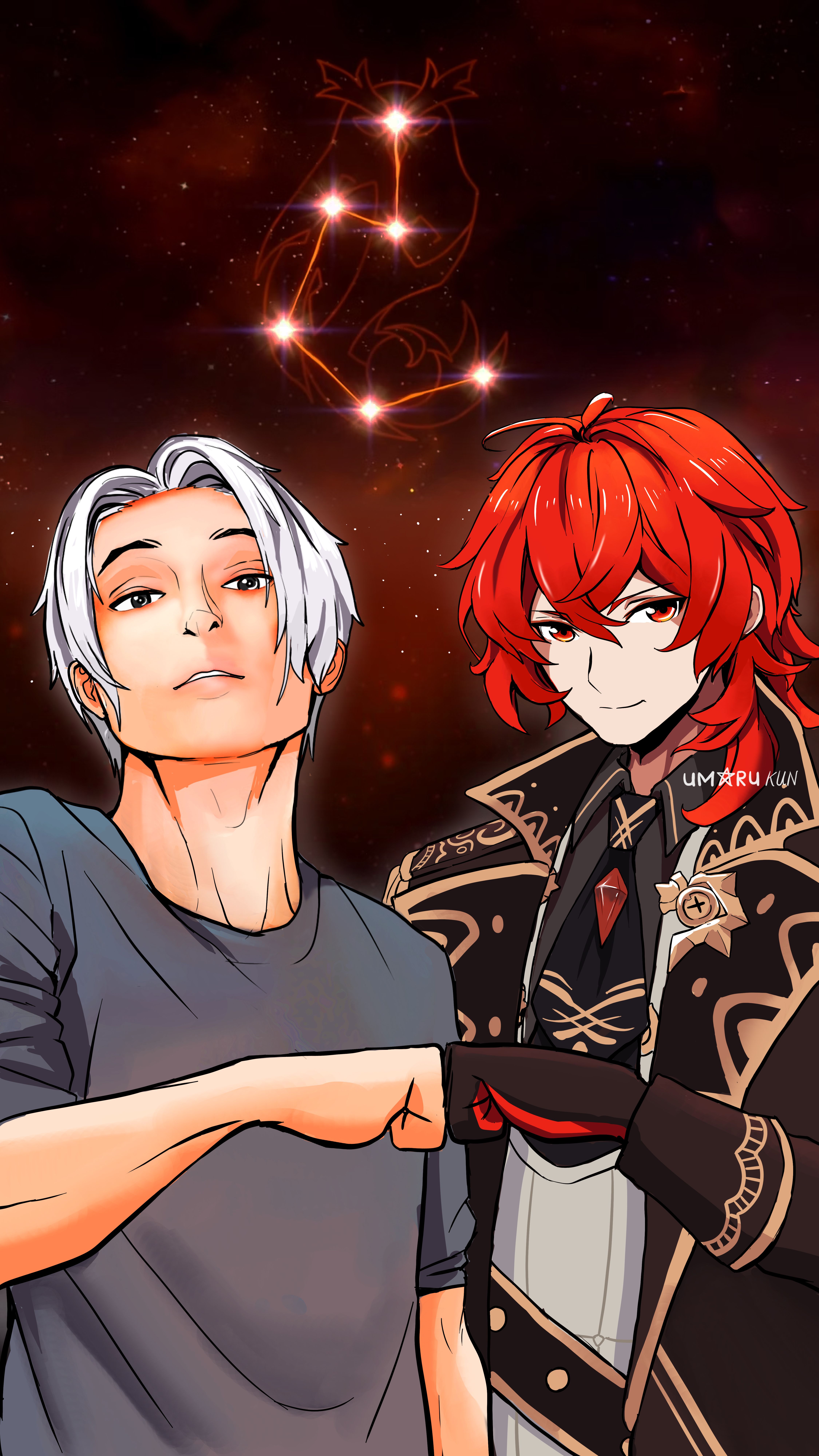 A Proud Diluc Main Genshin Impact HoYoLAB