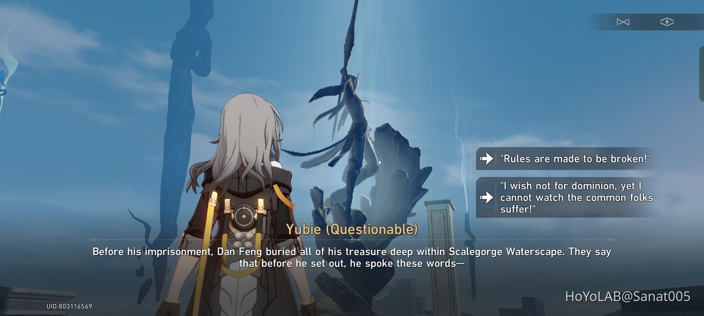 They really put zhongli's line here💀 Honkai Star Rail HoYoLAB