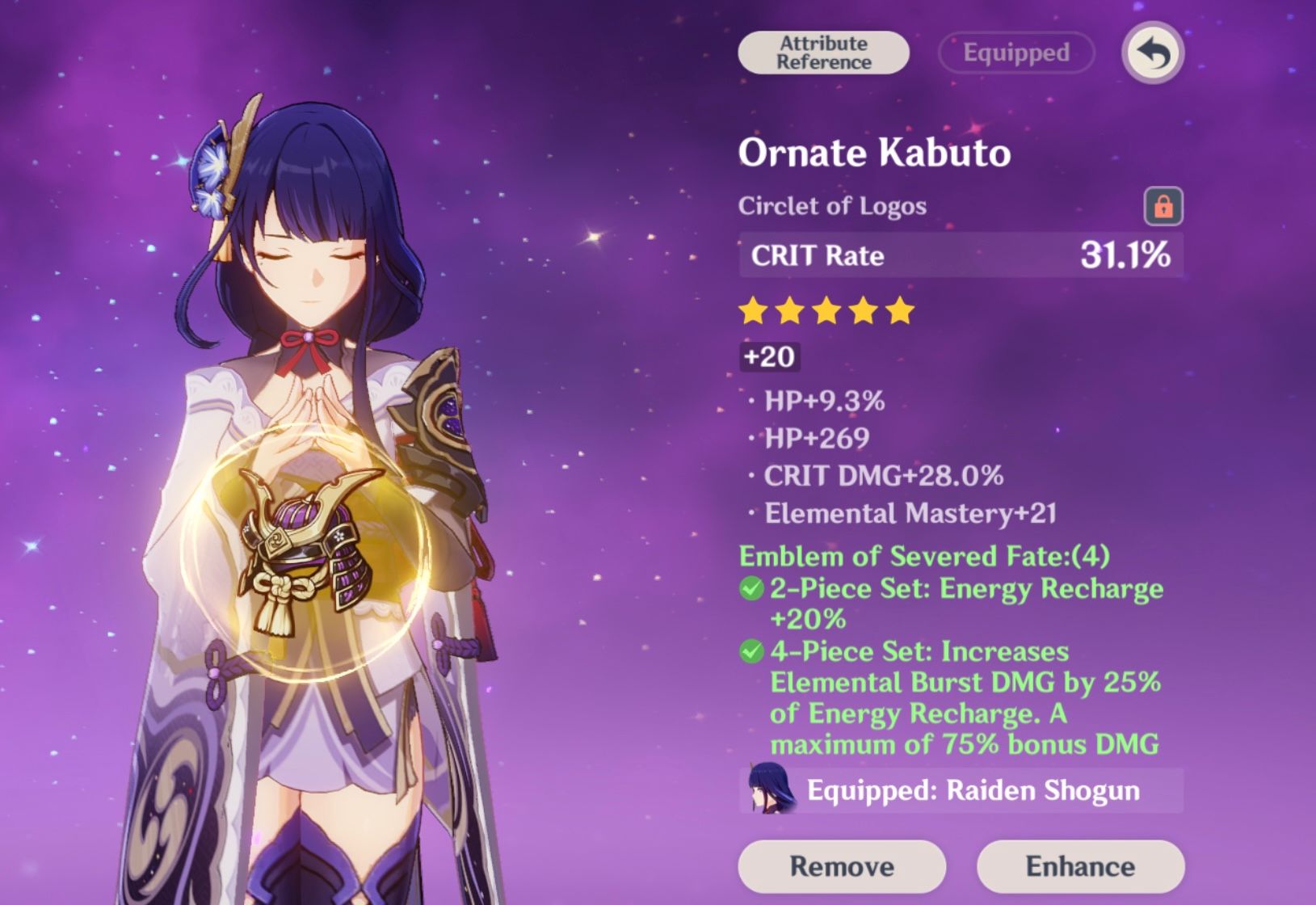 An improvement for my Raiden build! 💜🌸⚡️ Genshin Impact | HoYoLAB