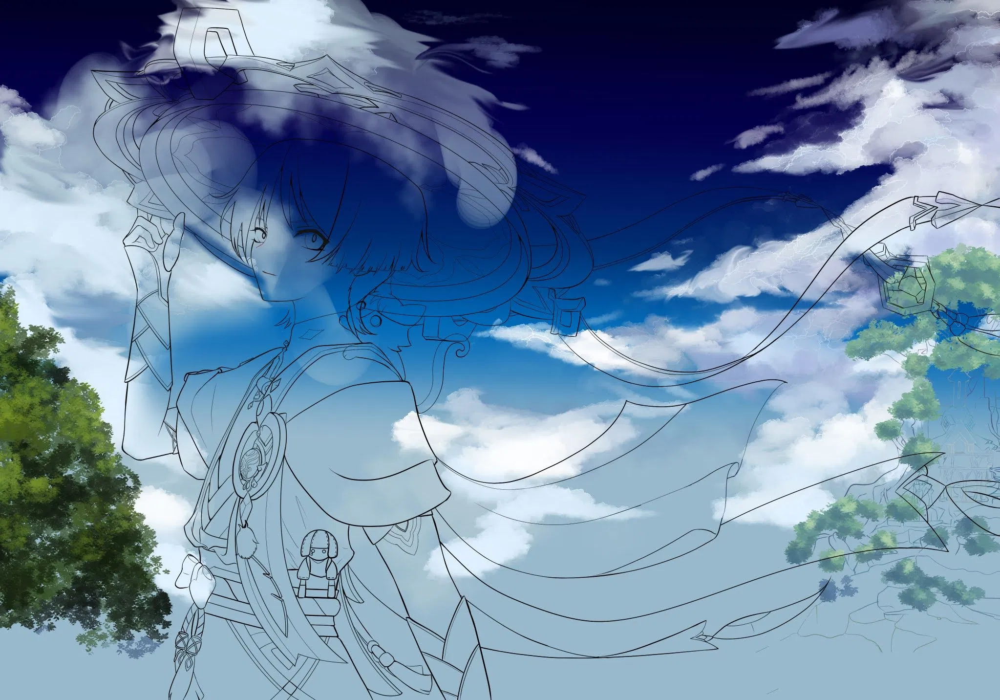 放浪者イラストコンテスト Genshin Impact | HoYoLAB
