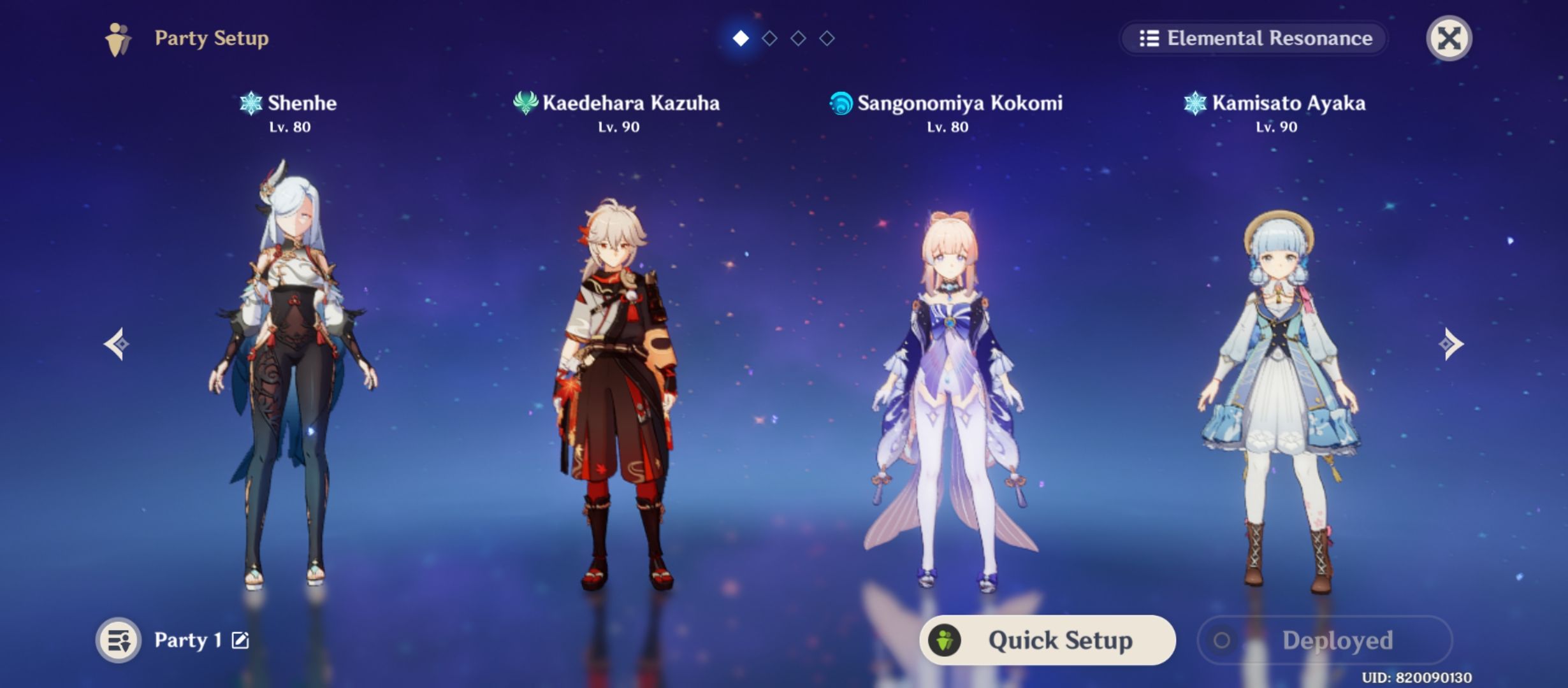 Freeze Team Genshin Impact HoYoLAB