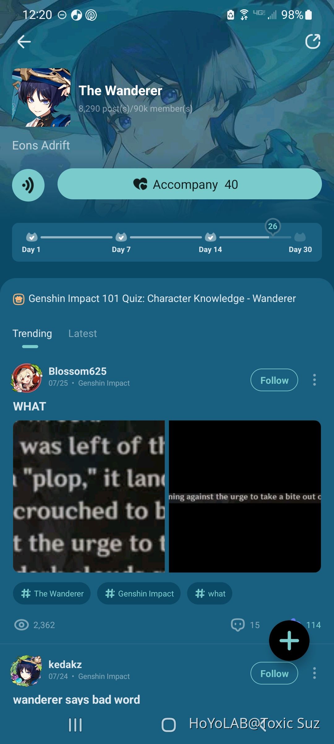 40 DAYS BB!! Genshin Impact HoYoLAB