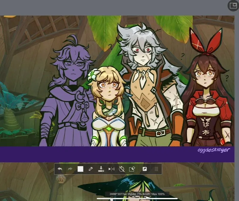 (bats eyelashes) (blank stare) Genshin Impact HoYoLAB