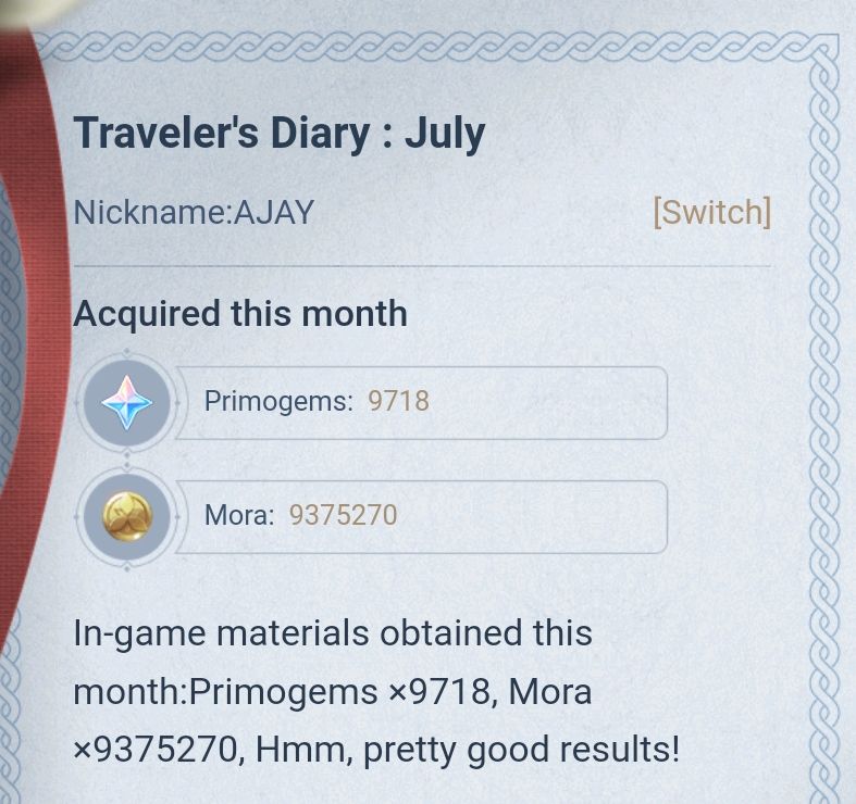 My July month primogems count , what was yours ? Genshin Impact | HoYoLAB