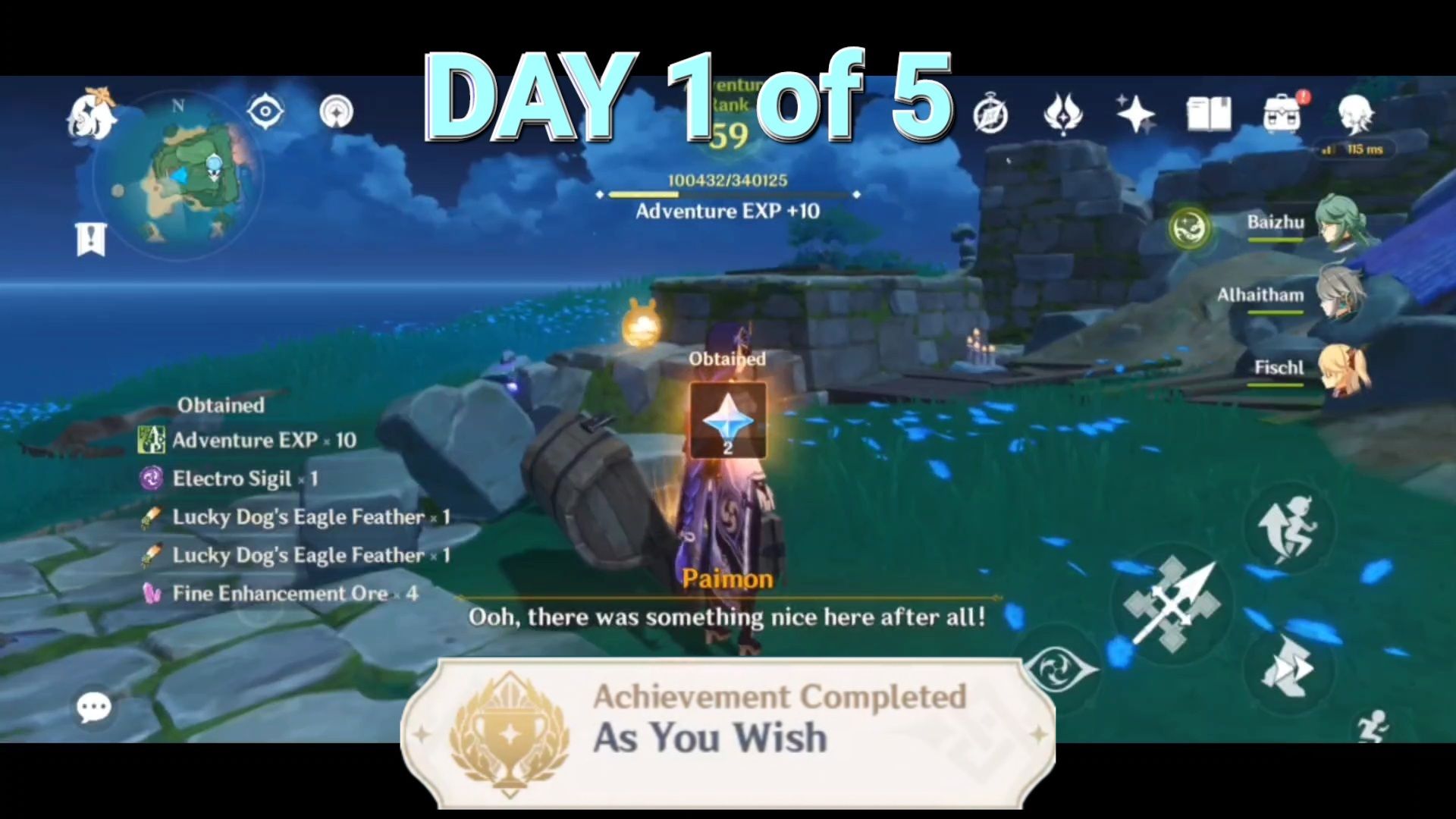 {Hidden Achievement + Chests} "As You Wish" Day 1 of 5 Watatsumi