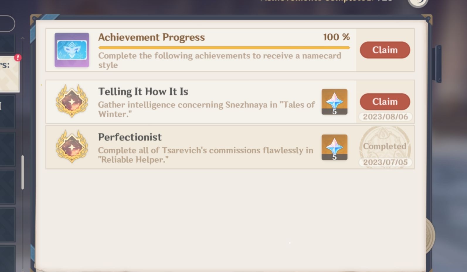 Tales of Winter 😭 Genshin Impact HoYoLAB