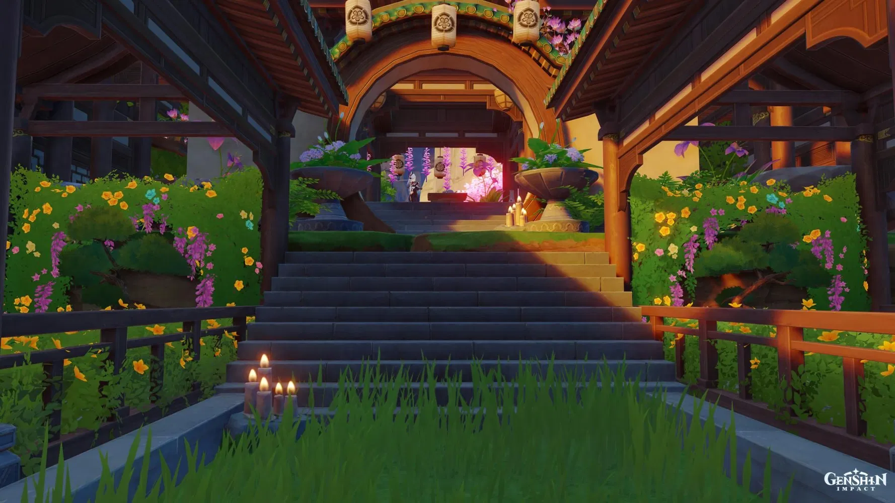 come tour my updated liyue serenitea pot with me! 🫖 (part two outdoor