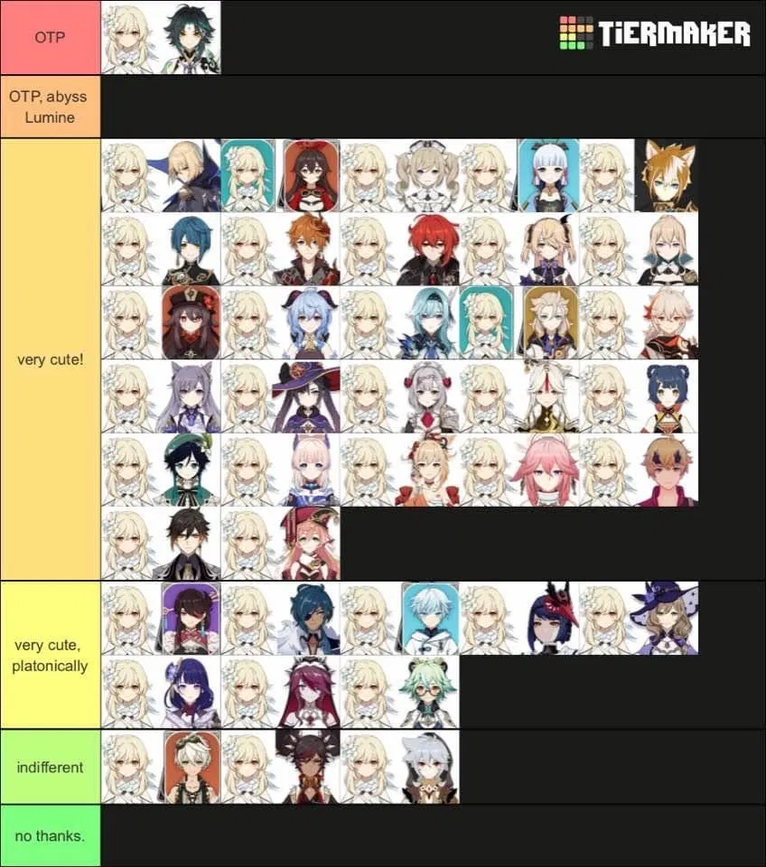 Lumine ship tier Genshin Impact HoYoLAB