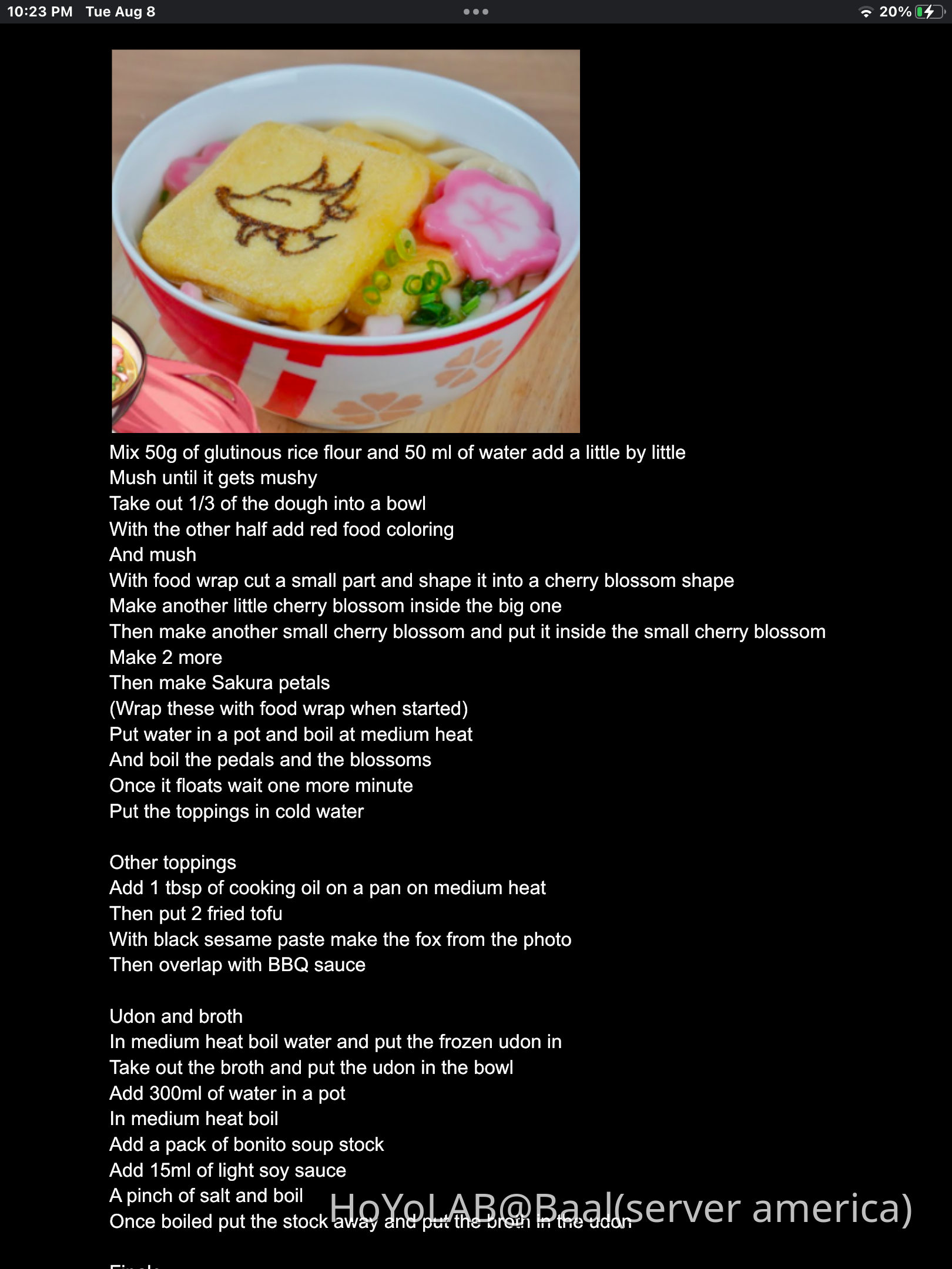 Fuukuchi udon recipe Genshin Impact HoYoLAB