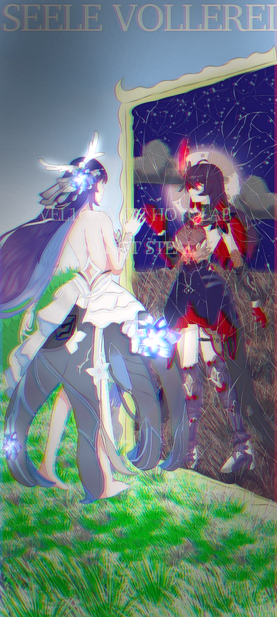 Seele and Veliona art! I'm hoping i get 1st or 3rd but its fine if not ...