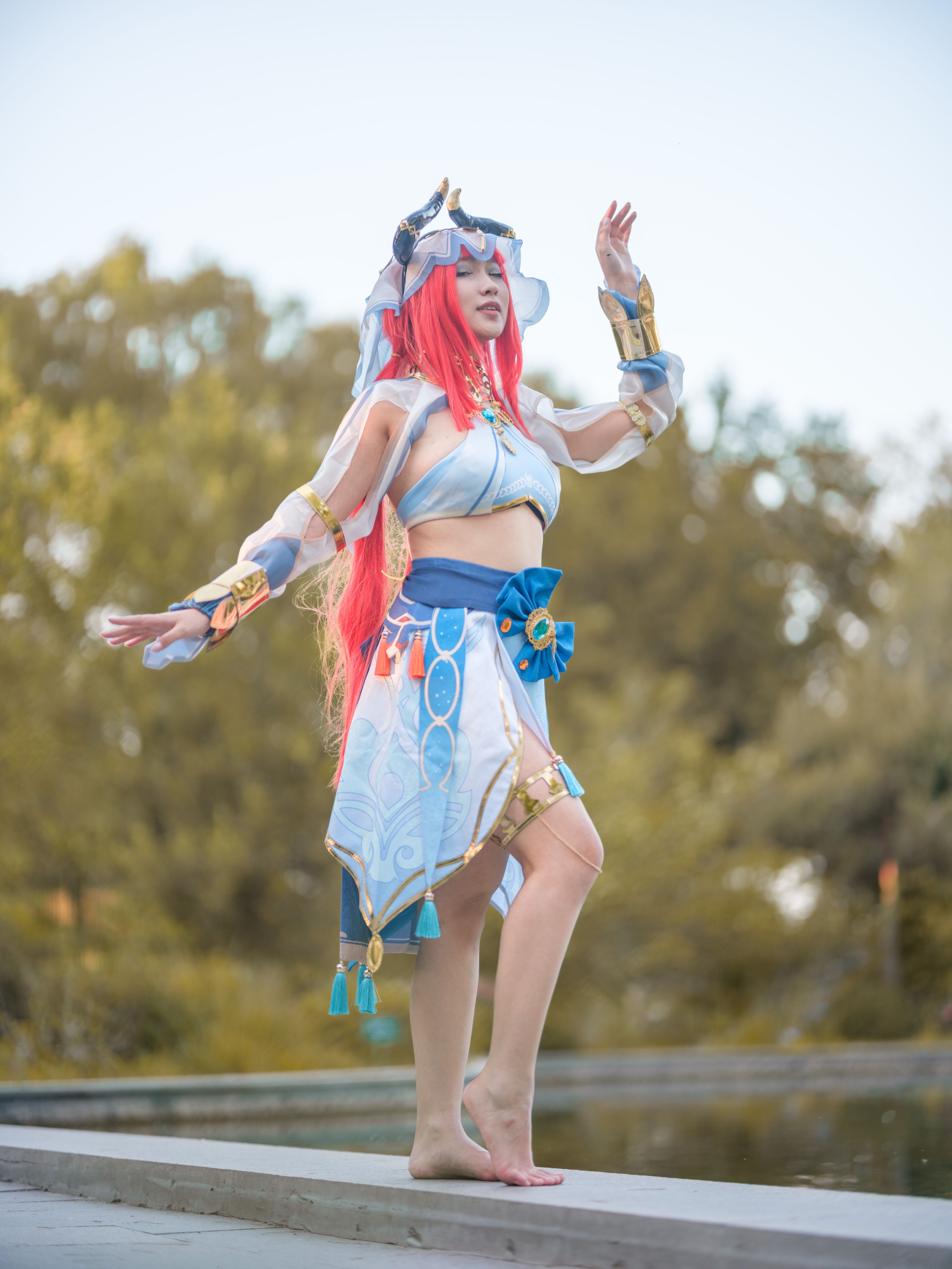 Stunning Genshin Impact Nilou Cosplay Animated Visuals World Today 