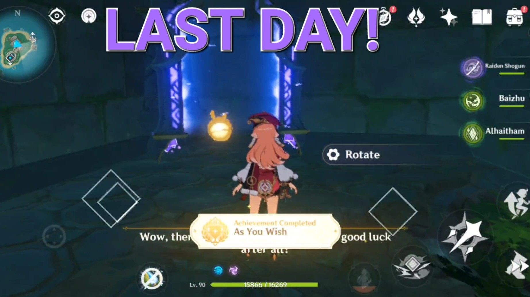 {Hidden Achievement + 3 × Chests} "As You Wish" Last Day Watatsumi