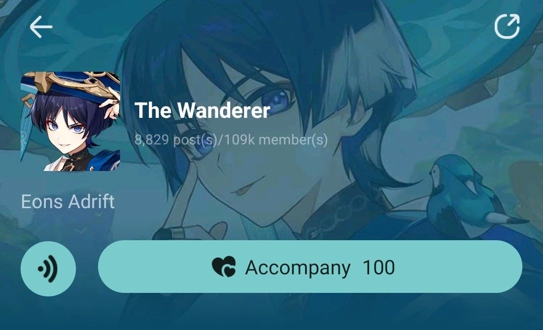 day 100 with wanderer ! Genshin Impact HoYoLAB