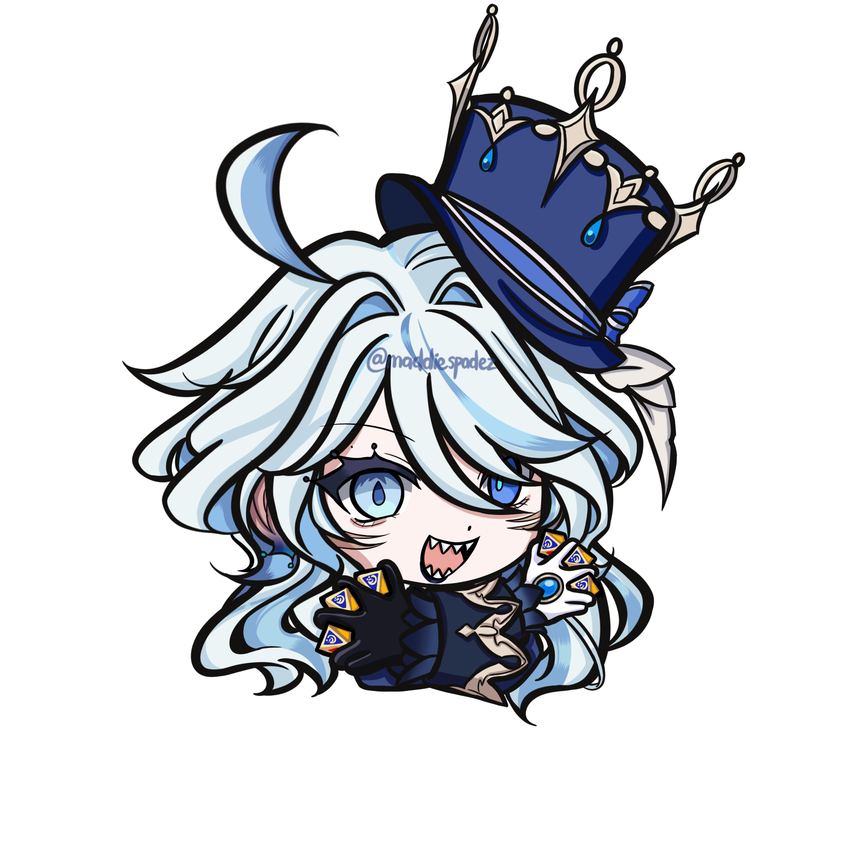 Furina sticker genshin impact hoyolab