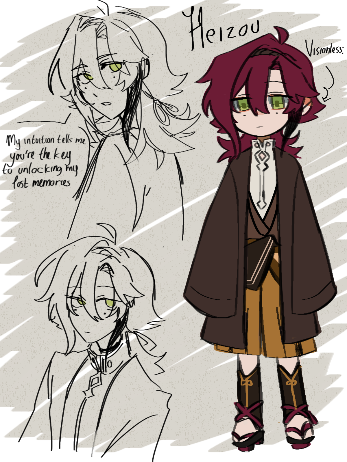 What if Heizou got his vision taken away during the Vision Hunt Decree