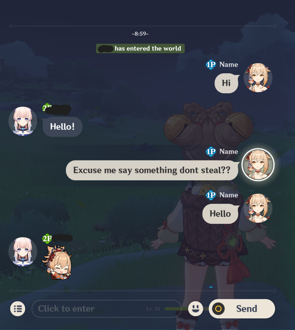 A friendly reminder to ASK before taking something from someones world Genshin Impact HoYoLAB